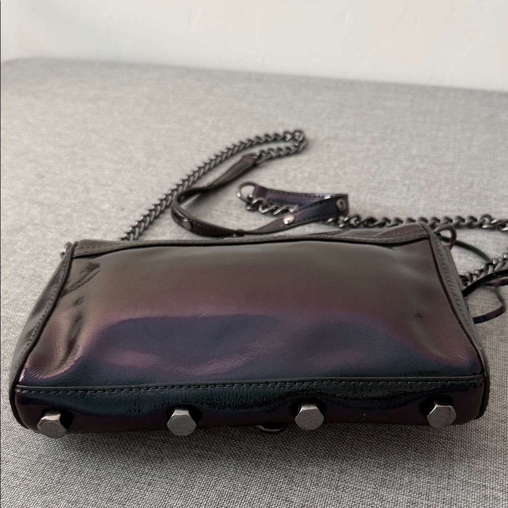 Rebecca Minkoff Iridescent Mini MAC Purple/ green Crossbody Bag - Picture 5 of 8